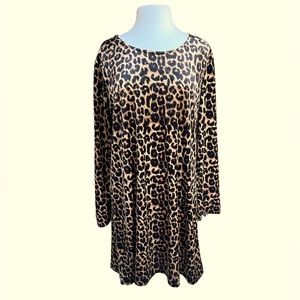 Vintage 90s leopard dress